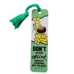 Vintage 90s Grimmy Bookmark Mike Peters Mother Goose & Grimm 1991 Antioch H-1464
